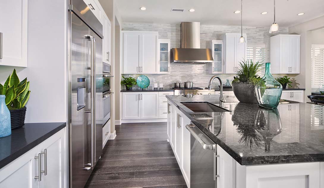 Bright professionally photographed kitchen